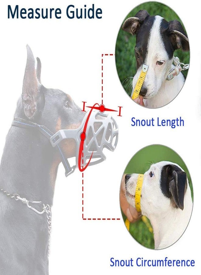 BLACK DOG Dog Muzzle, Soft Breathable Basket Muzzles for Large, Adjustable Anti-Biting, Dogs Muzzle for Labrador/Dalmatian/Golden Retriever/Husky Dog Weight 19 to 30 Kg Muzzle 4 no. (Color May Vary) - Image 5